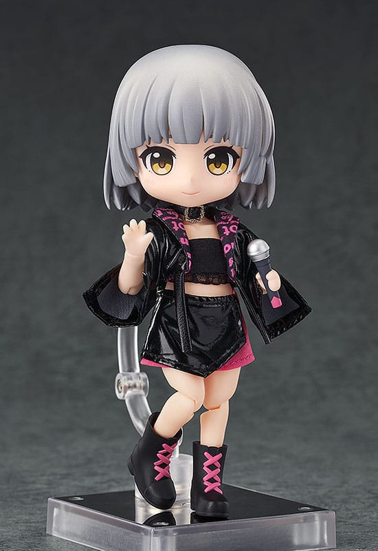 Original Character Accessories for Nendoroid Doll Figures Outfit Set: Idol Outfit - Girl (Rose Red) - Image 4
