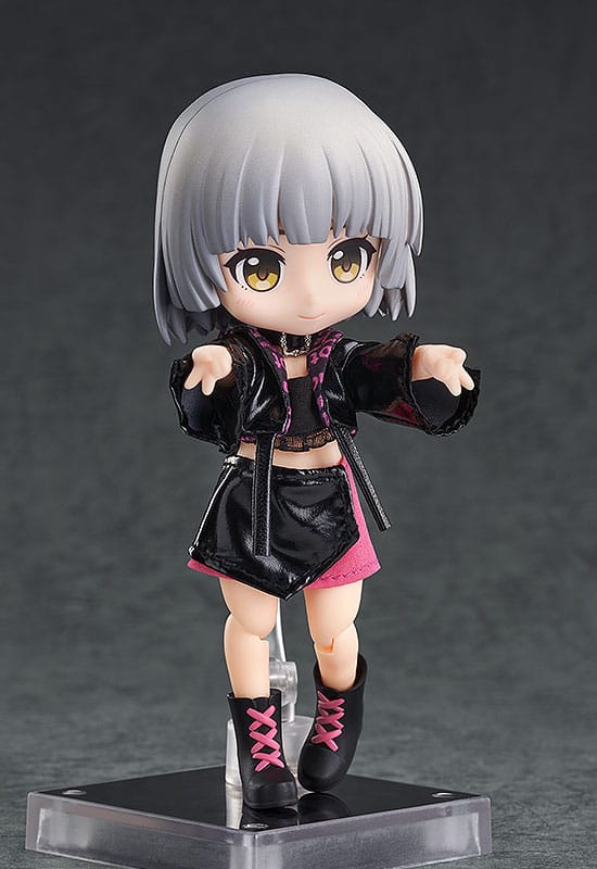 Original Character Accessories for Nendoroid Doll Figures Outfit Set: Idol Outfit - Girl (Rose Red) - Image 6