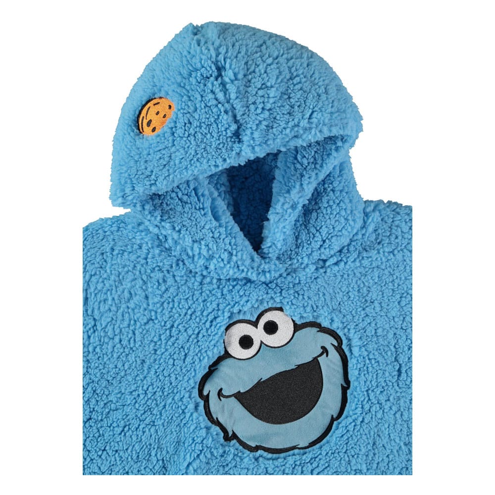 Sesame Street Teddy Hooded Sweater Cookie Monster Size M - Image 3
