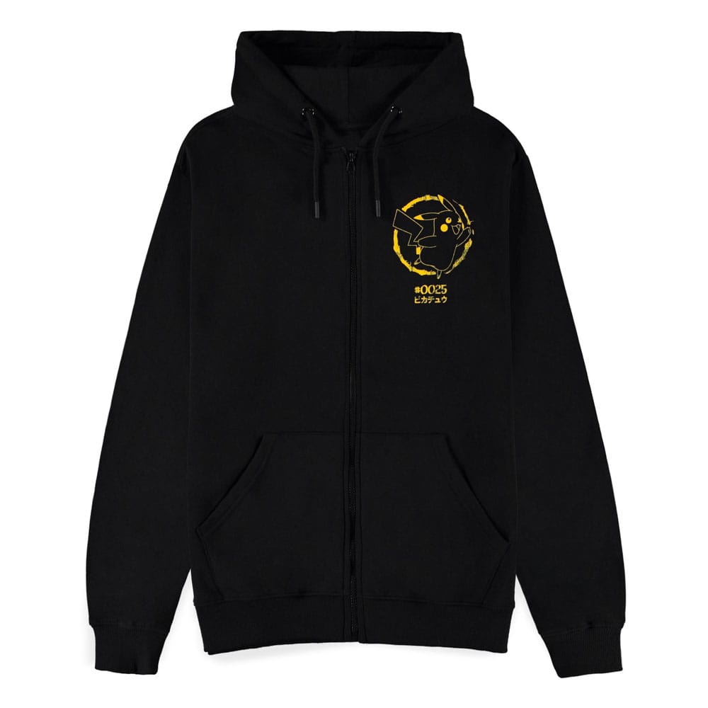 Pokémon Zipper Hoodie Pikachu Thunderstrike Size L - Image 2