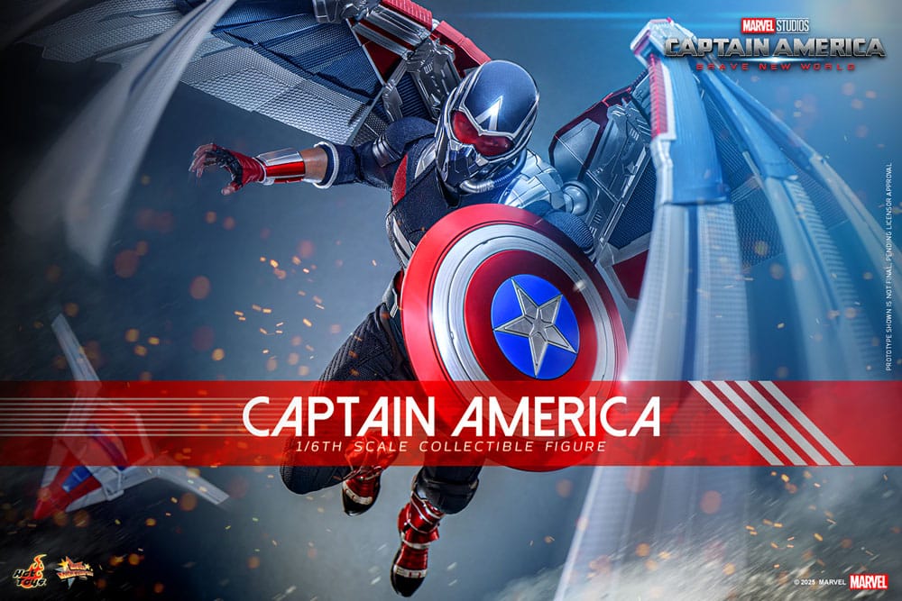 Captain America: Brave New World Movie Masterpiece Action Figure 1/6 Captain America 30 cm - Image 2