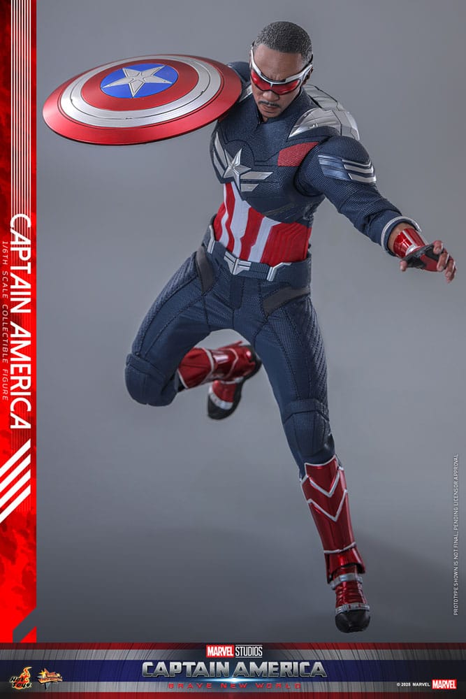 Captain America: Brave New World Movie Masterpiece Action Figure 1/6 Captain America 30 cm - Image 3