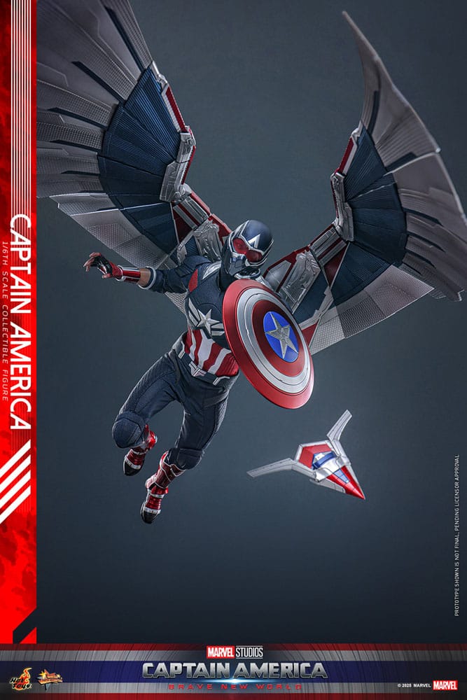 Captain America: Brave New World Movie Masterpiece Action Figure 1/6 Captain America 30 cm - Image 4