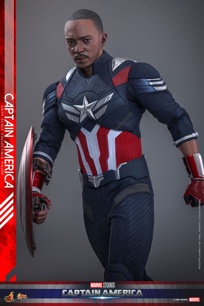Captain America: Brave New World Movie Masterpiece Action Figure 1/6 Captain America 30 cm - Image 5