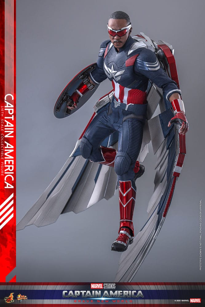 Captain America: Brave New World Movie Masterpiece Action Figure 1/6 Captain America 30 cm - Image 6