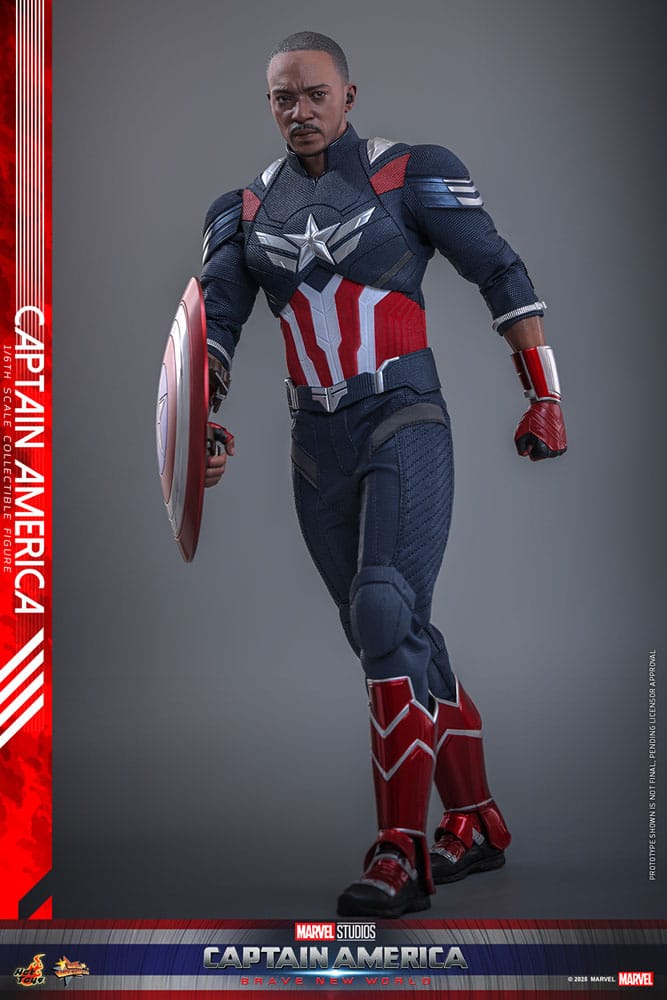 Captain America: Brave New World Movie Masterpiece Action Figure 1/6 Captain America 30 cm - Image 7