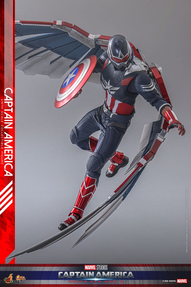 Captain America: Brave New World Movie Masterpiece Action Figure 1/6 Captain America 30 cm - Image 8