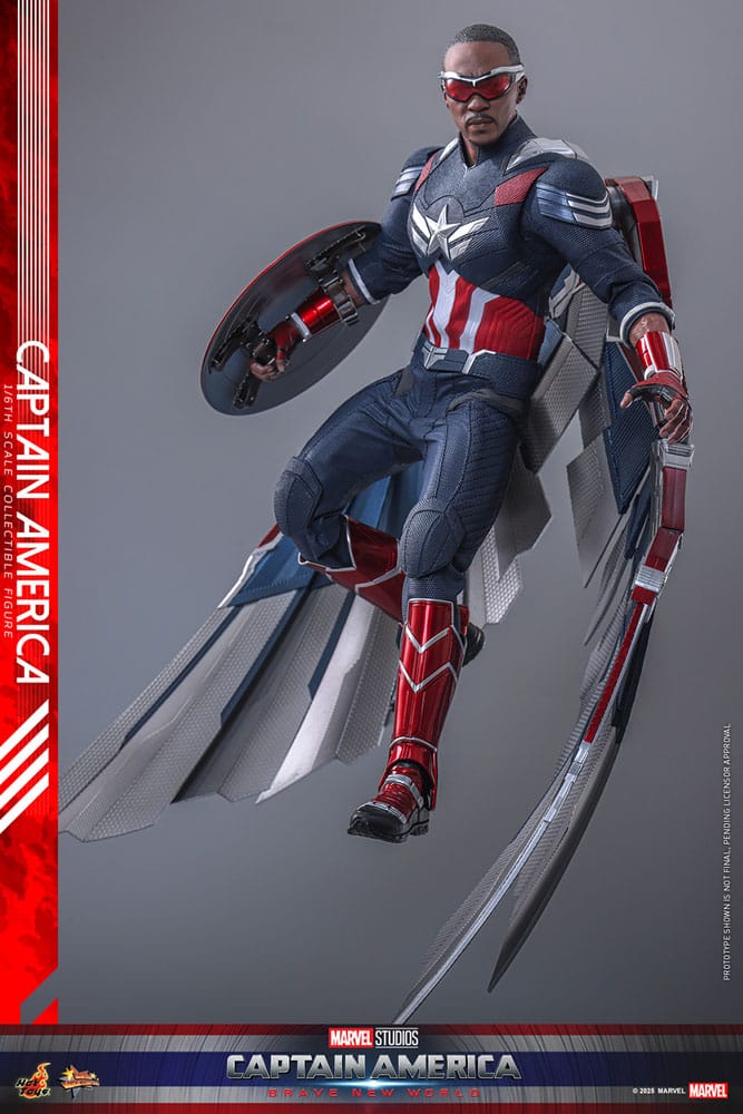 Captain America: Brave New World Movie Masterpiece Action Figure 1/6 Captain America 30 cm - Image 9