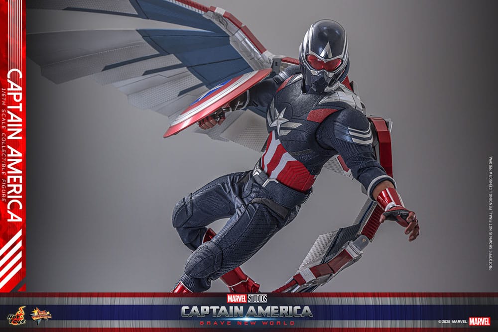 Captain America: Brave New World Movie Masterpiece Action Figure 1/6 Captain America 30 cm - Image 12
