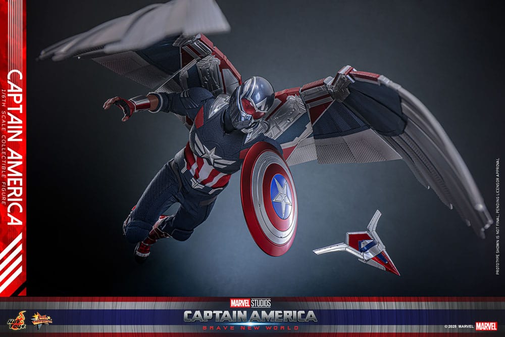 Captain America: Brave New World Movie Masterpiece Action Figure 1/6 Captain America 30 cm - Image 13