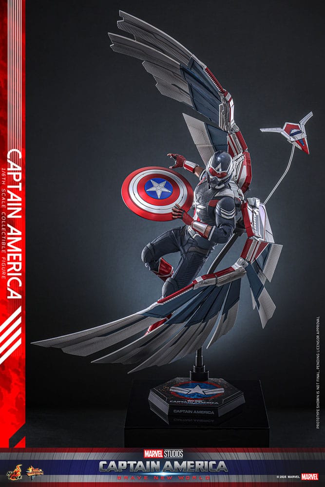 Captain America: Brave New World Movie Masterpiece Action Figure 1/6 Captain America 30 cm - Image 15