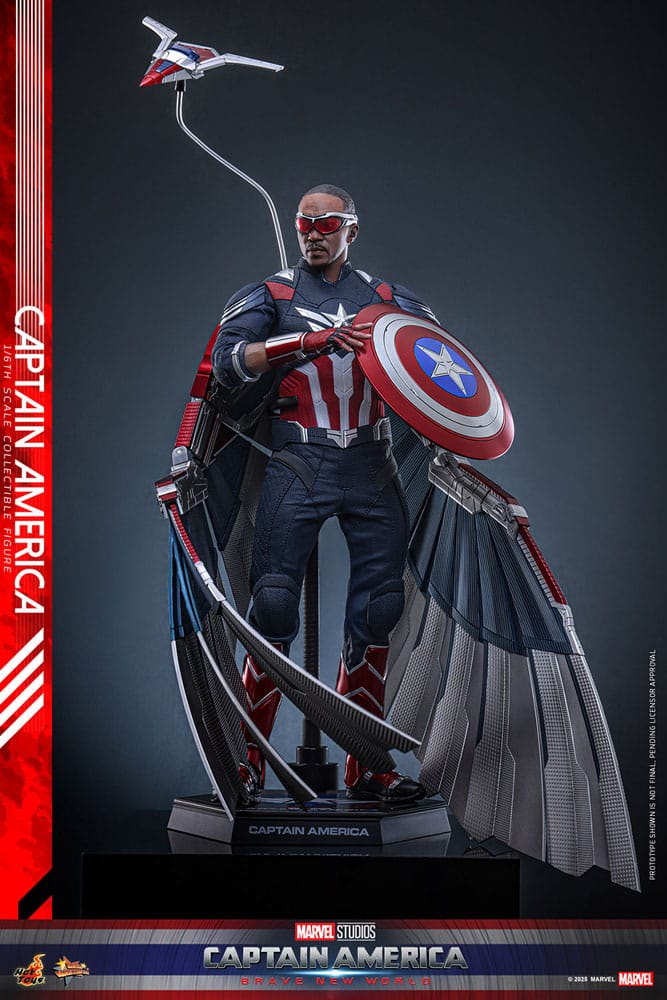 Captain America: Brave New World Movie Masterpiece Action Figure 1/6 Captain America 30 cm - Image 16