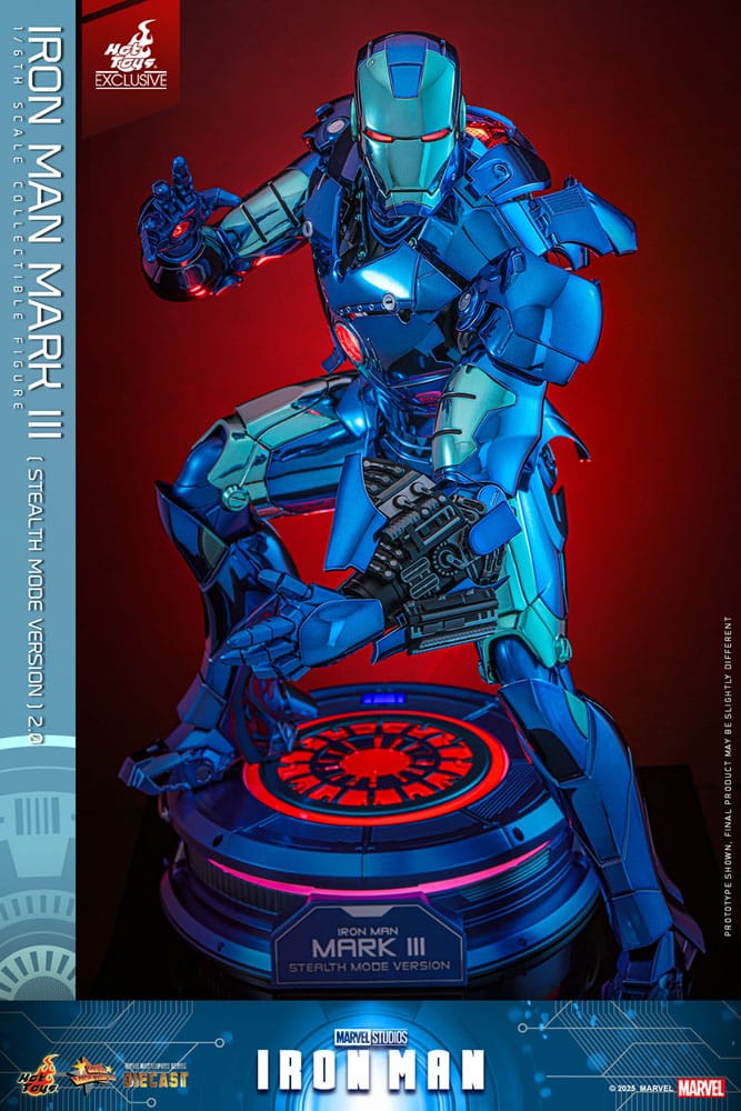 Iron Man Movie Masterpiece Diecast Action Figure 1/6 Iron Man Mark III (Stealth Mode Ver.) 2.0 Hot Toys Exclusive 33 cm - Image 3