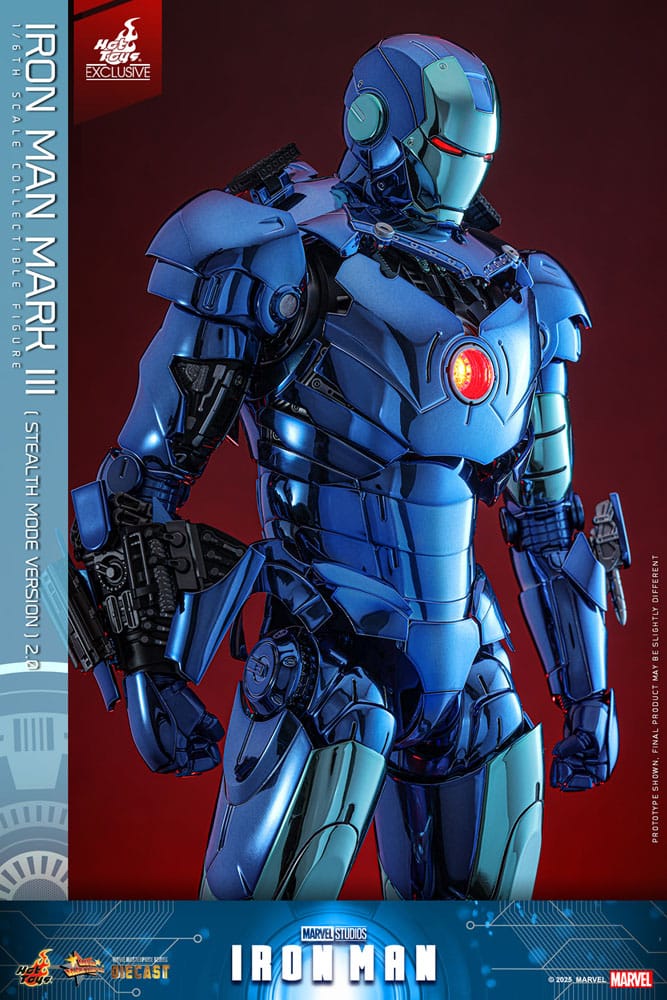 Iron Man Movie Masterpiece Diecast Action Figure 1/6 Iron Man Mark III (Stealth Mode Ver.) 2.0 Hot Toys Exclusive 33 cm - Image 5
