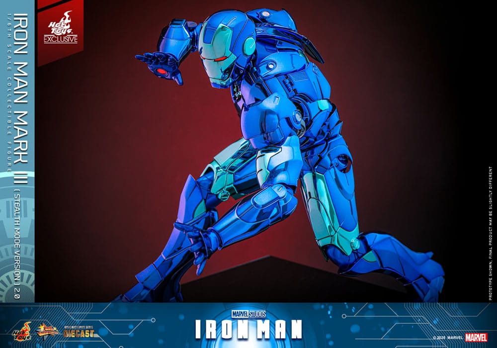 Iron Man Movie Masterpiece Diecast Action Figure 1/6 Iron Man Mark III (Stealth Mode Ver.) 2.0 Hot Toys Exclusive 33 cm - Image 15