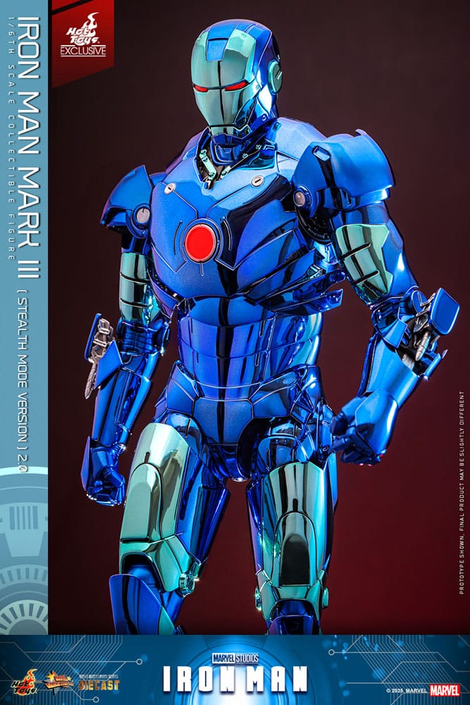 Iron Man Movie Masterpiece Diecast Action Figure 1/6 Iron Man Mark III (Stealth Mode Ver.) 2.0 Hot Toys Exclusive 33 cm - Image 16