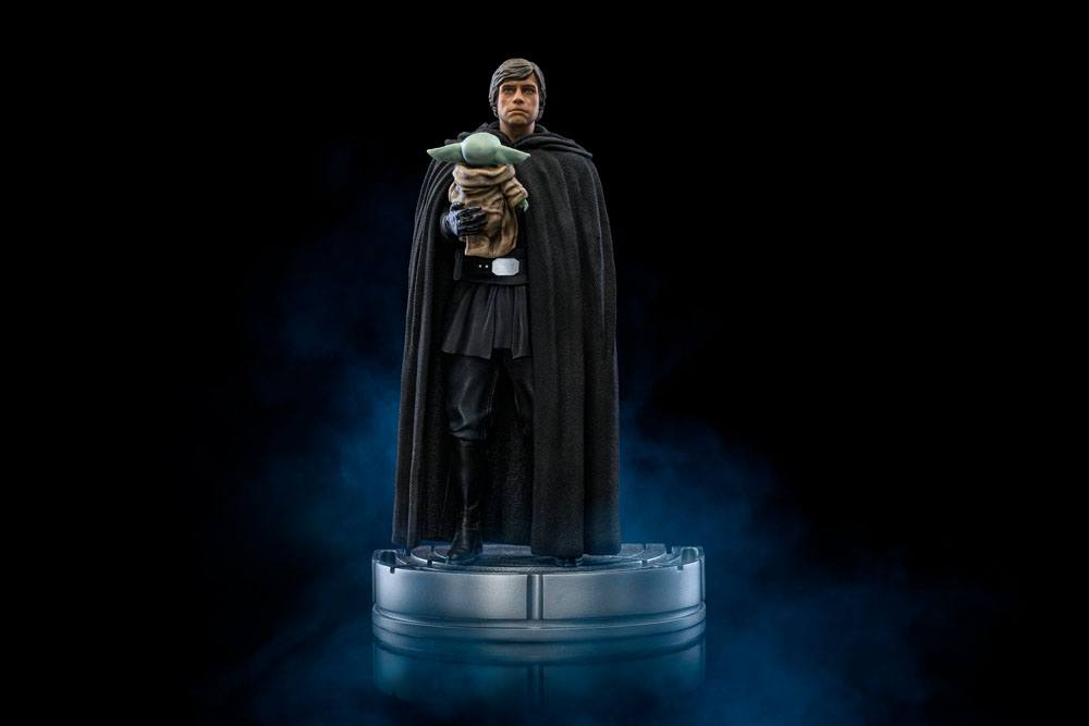 Star Wars The Mandalorian Art Scale Statue 1/10 Luke Skywalker and Grogu 21 cm - Image 3