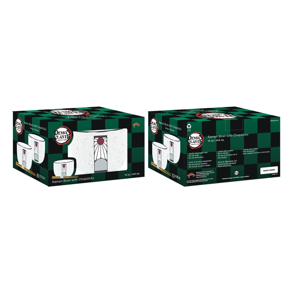 Demon Slayer Ramen Bowl with Chopsticks Logo 414 ml - Image 2