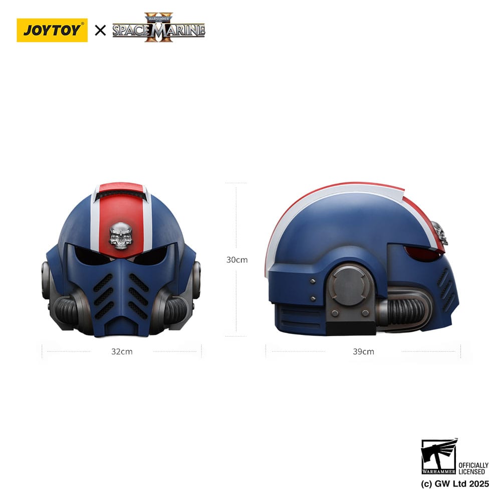Warhammer 40,000: Space Marine 2 Replica Ultramarines Lieutenant Titus helmet 30 cm - Image 11