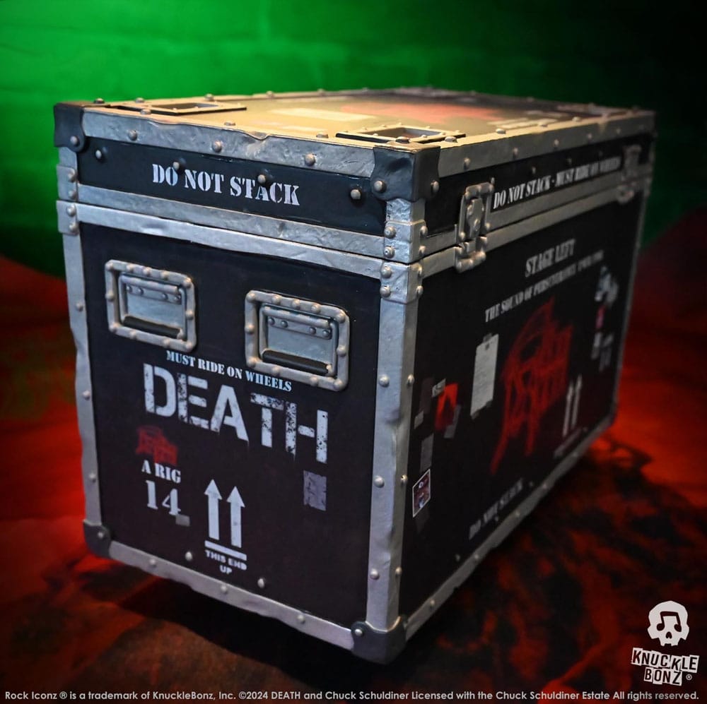 Death Rock Ikonz On Tour Road Case Statue + Stage Backdrop Set The Sound of Perseverance Tour 1998 - Image 5