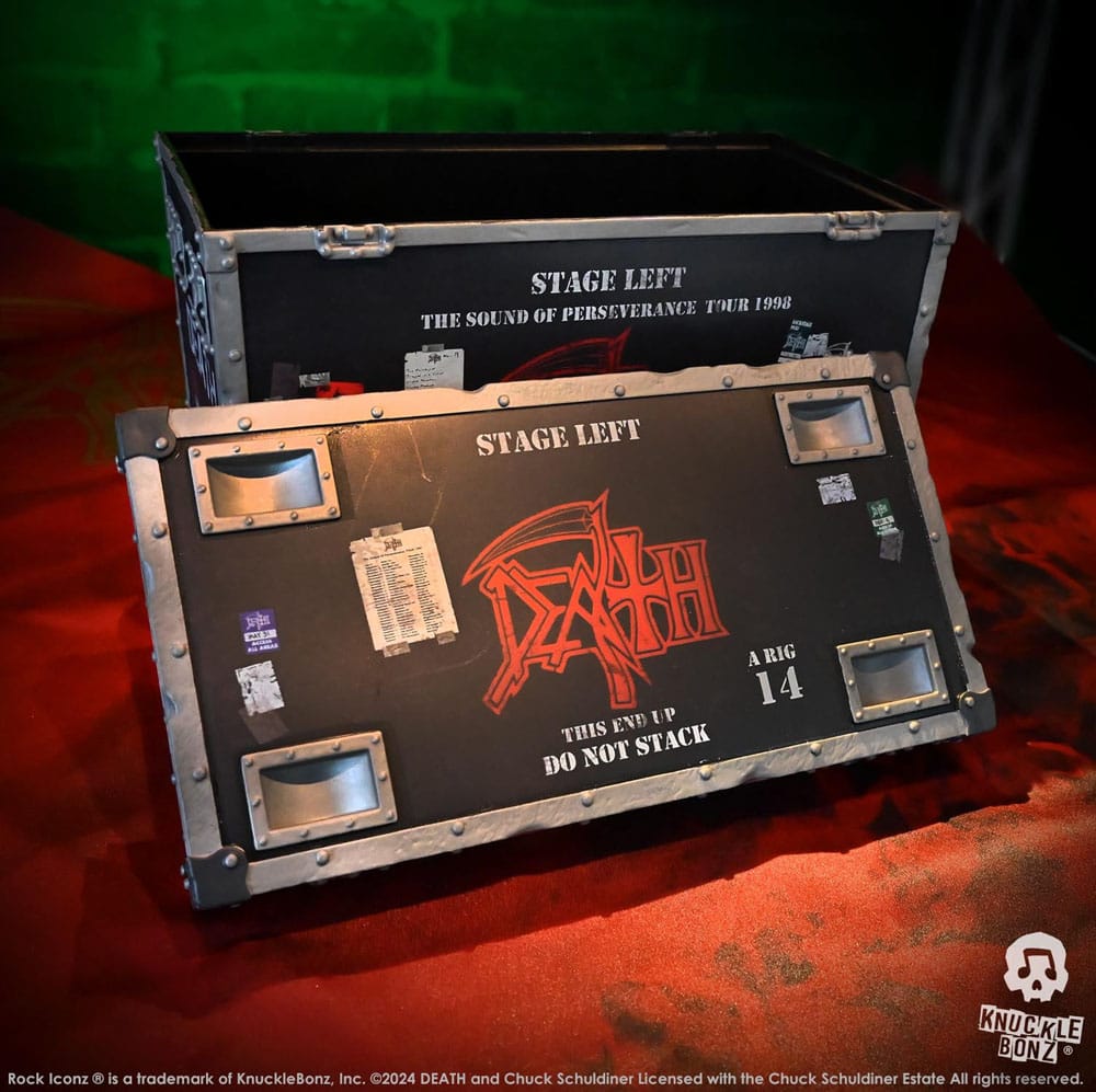 Death Rock Ikonz On Tour Road Case Statue + Stage Backdrop Set The Sound of Perseverance Tour 1998 - Image 7