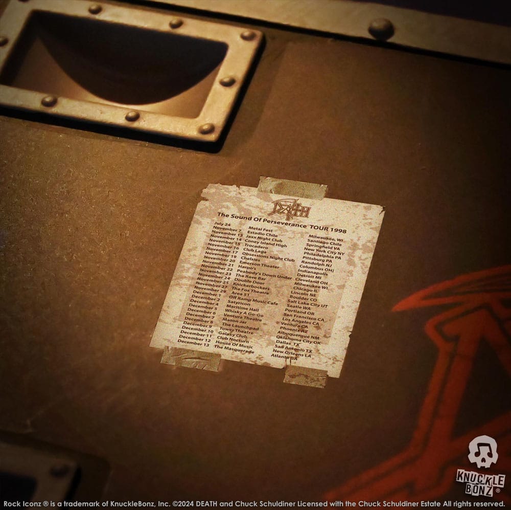 Death Rock Ikonz On Tour Road Case Statue + Stage Backdrop Set The Sound of Perseverance Tour 1998 - Image 10