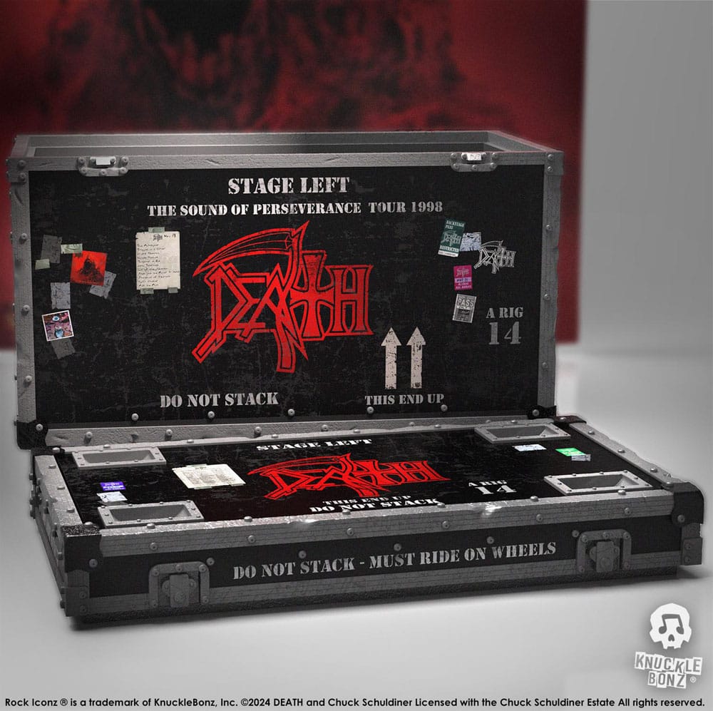 Death Rock Ikonz On Tour Road Case Statue + Stage Backdrop Set The Sound of Perseverance Tour 1998 - Image 14