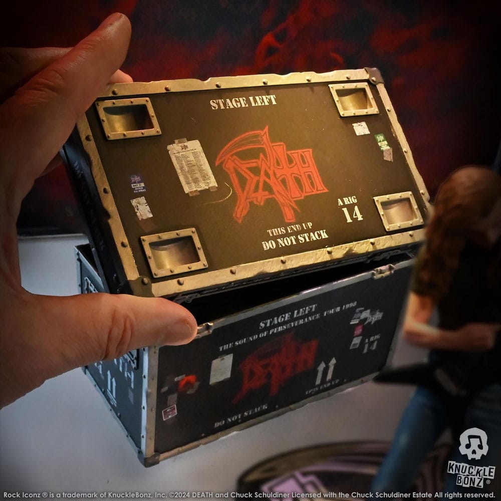 Death Rock Ikonz On Tour Road Case Statue + Stage Backdrop Set The Sound of Perseverance Tour 1998 - Image 15