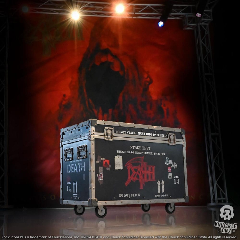 Death Rock Ikonz On Tour Road Case Statue + Stage Backdrop Set The Sound of Perseverance Tour 1998 - Image 16