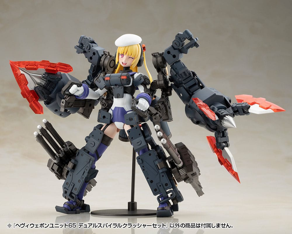 Kotobukiya M.S.G. Model Kit Accessory Set Heavy Weapon Unit 65 Dual Spiral Crusher Set - Image 9