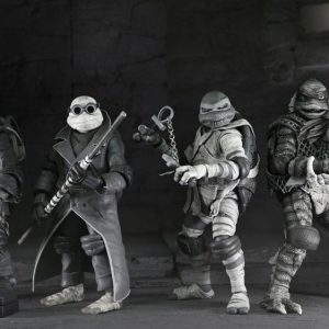 Universal Monsters x Teenage Mutant Ninja Turtles Action Figures 4-Pack Turtles Black & White 18 cm