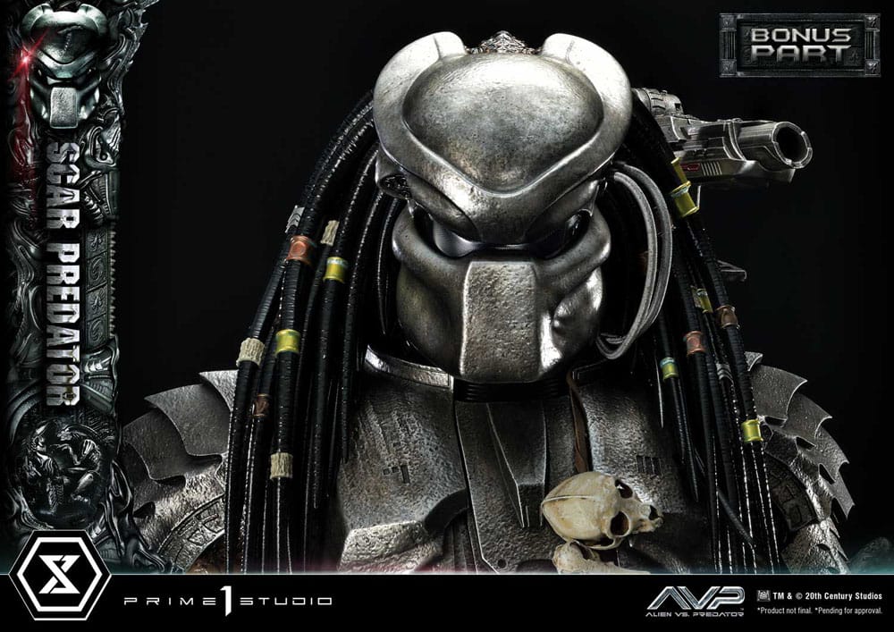 The Alien vs. Predator Museum Masterline Series Statue 1/3 Scar Predator Deluxe Bonus Version 93 cm - Image 3
