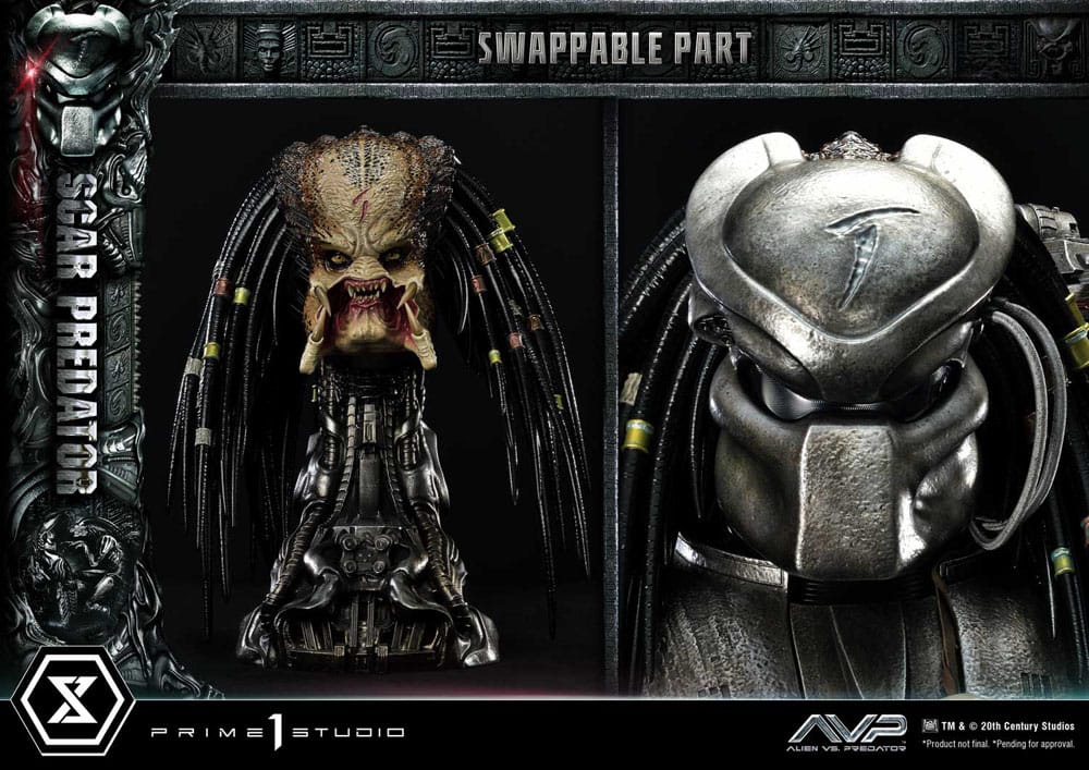 The Alien vs. Predator Museum Masterline Series Statue 1/3 Scar Predator Deluxe Bonus Version 93 cm - Image 4