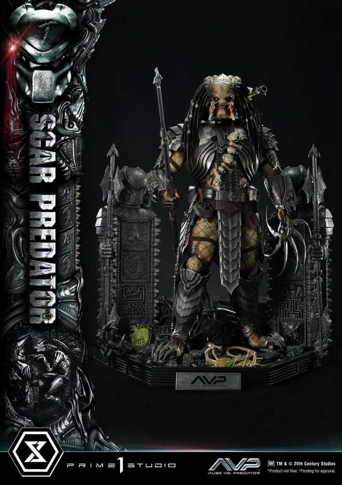 The Alien vs. Predator Museum Masterline Series Statue 1/3 Scar Predator Deluxe Bonus Version 93 cm - Image 7