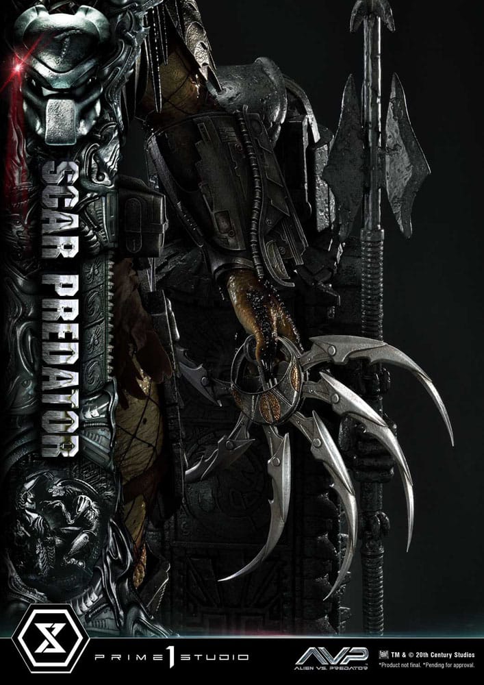The Alien vs. Predator Museum Masterline Series Statue 1/3 Scar Predator Deluxe Bonus Version 93 cm - Image 11