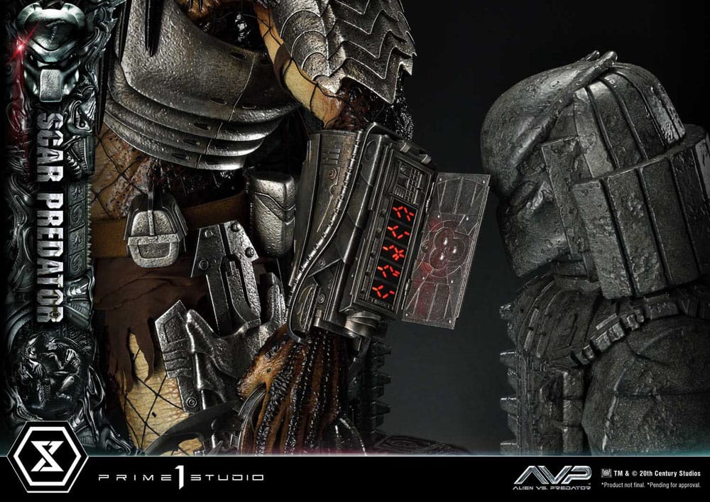 The Alien vs. Predator Museum Masterline Series Statue 1/3 Scar Predator Deluxe Bonus Version 93 cm - Image 15