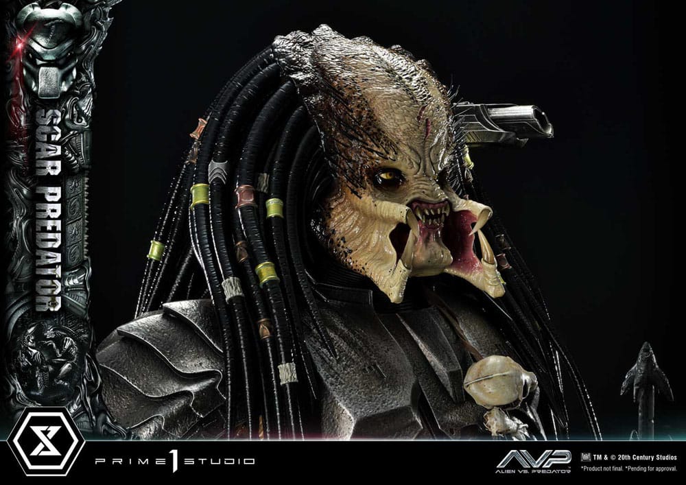 The Alien vs. Predator Museum Masterline Series Statue 1/3 Scar Predator Deluxe Bonus Version 93 cm - Image 16