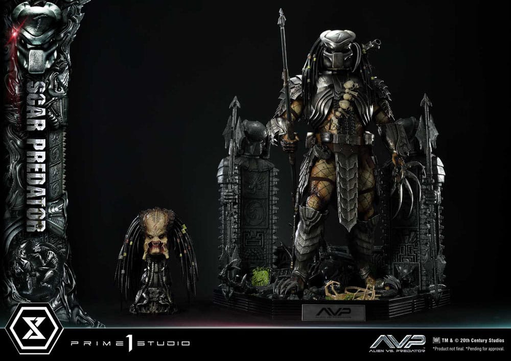 The Alien vs. Predator Museum Masterline Series Statue 1/3 Scar Predator Deluxe Bonus Version 93 cm - Image 17