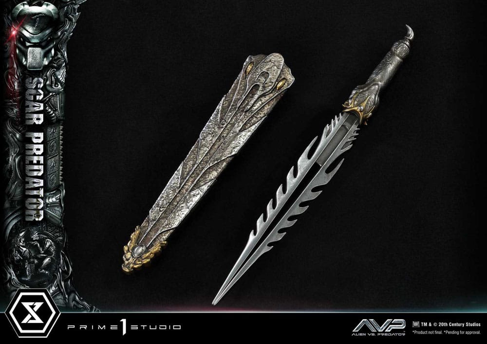 The Alien vs. Predator Museum Masterline Series Statue 1/3 Scar Predator Deluxe Bonus Version 93 cm - Image 19