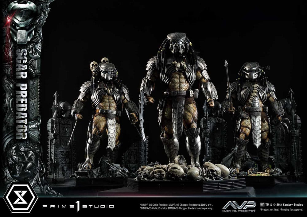 The Alien vs. Predator Museum Masterline Series Statue 1/3 Scar Predator Deluxe Bonus Version 93 cm - Image 21