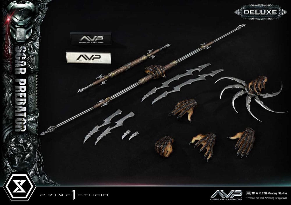 The Alien vs. Predator Museum Masterline Series Statue 1/3 Scar Predator Deluxe Bonus Version 93 cm - Image 22