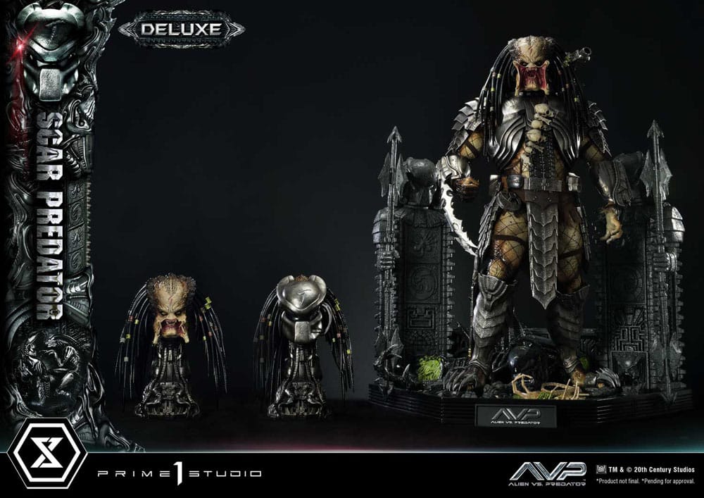 The Alien vs. Predator Museum Masterline Series Statue 1/3 Scar Predator Deluxe Bonus Version 93 cm - Image 25