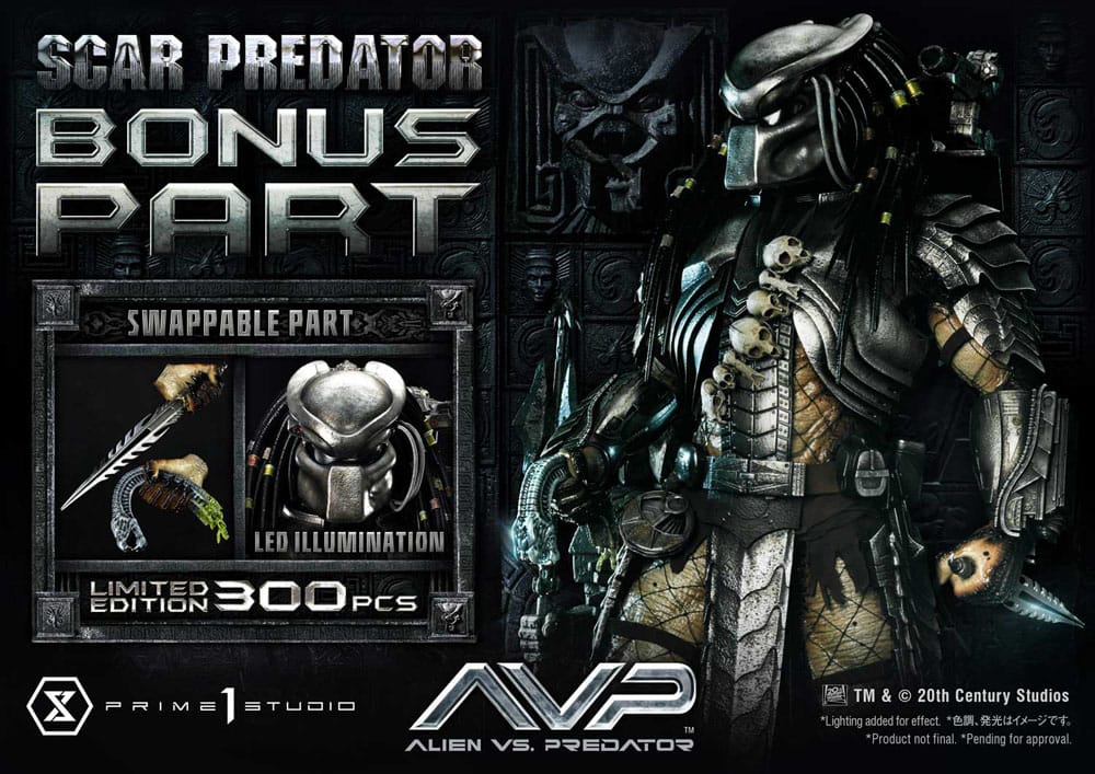 The Alien vs. Predator Museum Masterline Series Statue 1/3 Scar Predator Deluxe Bonus Version 93 cm - Image 26