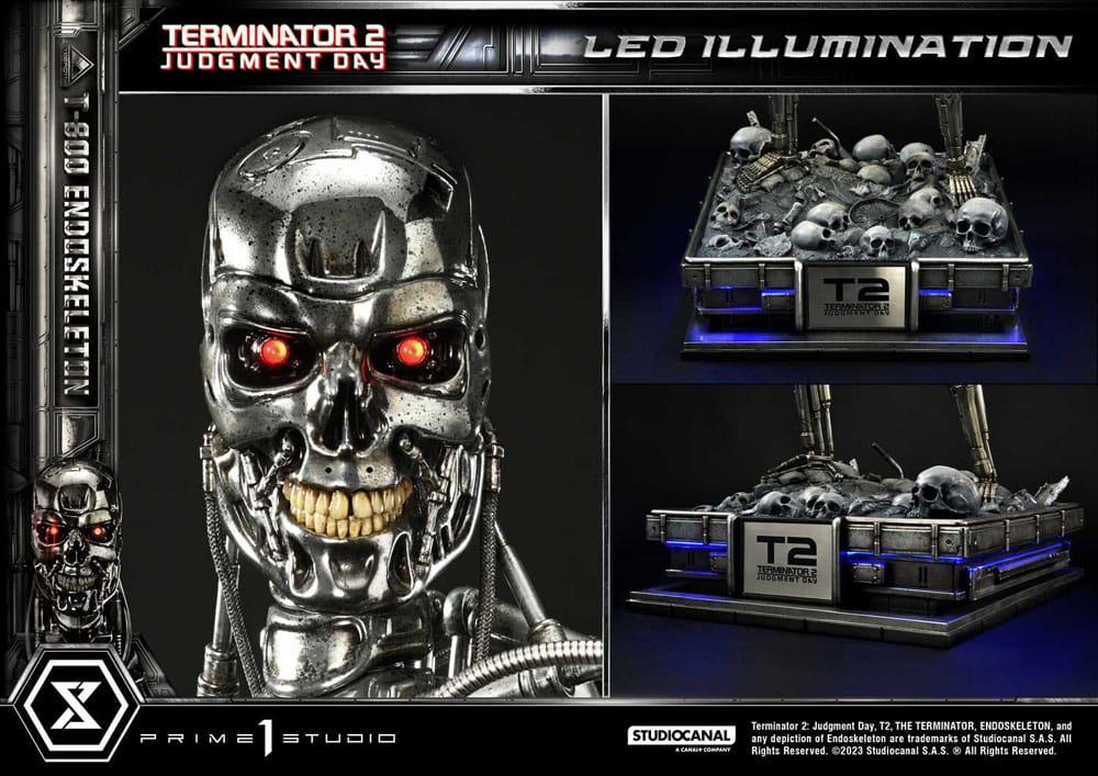Terminator 2 Museum Masterline Series Statue 1/3 Judgment Day T800 Endoskeleton Deluxe Bonus Version 74 cm - Image 16