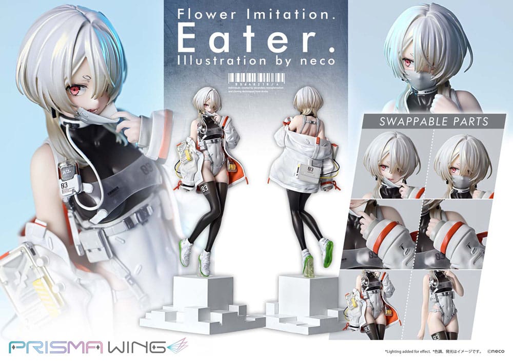 Flower Imitation Prisma Wing PVC Statue 1/7 Eater Illustration by neco 32 cm - Image 3