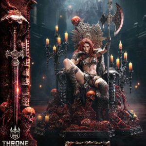 Red Sonja Throne Legacy Collection Statue Statue 1/3 Red Sonja: Long Live the Queen Bonus Version 77 cm