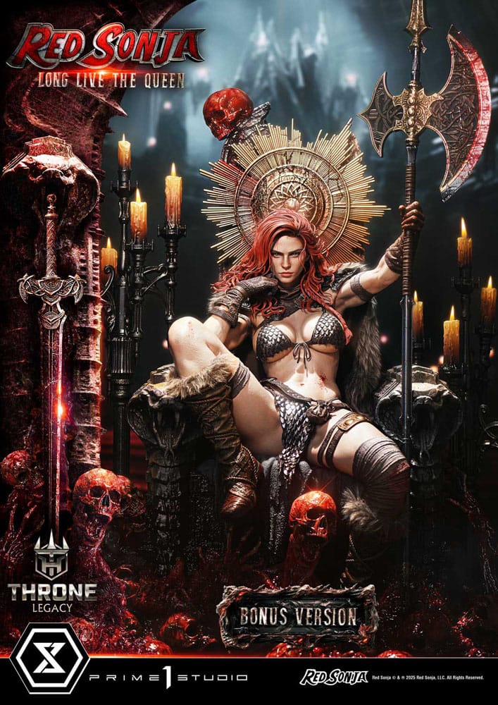 Red Sonja Throne Legacy Collection Statue Statue 1/3 Red Sonja: Long Live the Queen Bonus Version 77 cm - Image 4