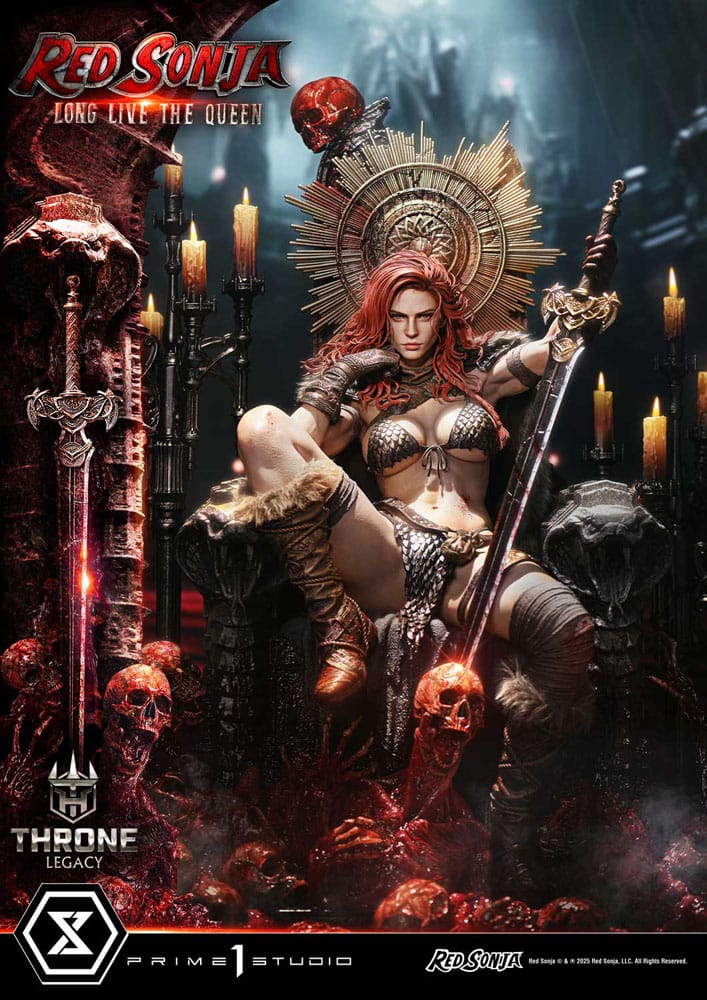 Red Sonja Throne Legacy Collection Statue Statue 1/3 Red Sonja: Long Live the Queen Bonus Version 77 cm - Image 8