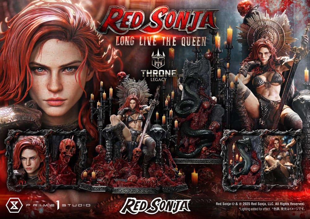 Red Sonja Throne Legacy Collection Statue Statue 1/3 Red Sonja: Long Live the Queen Bonus Version 77 cm - Image 10