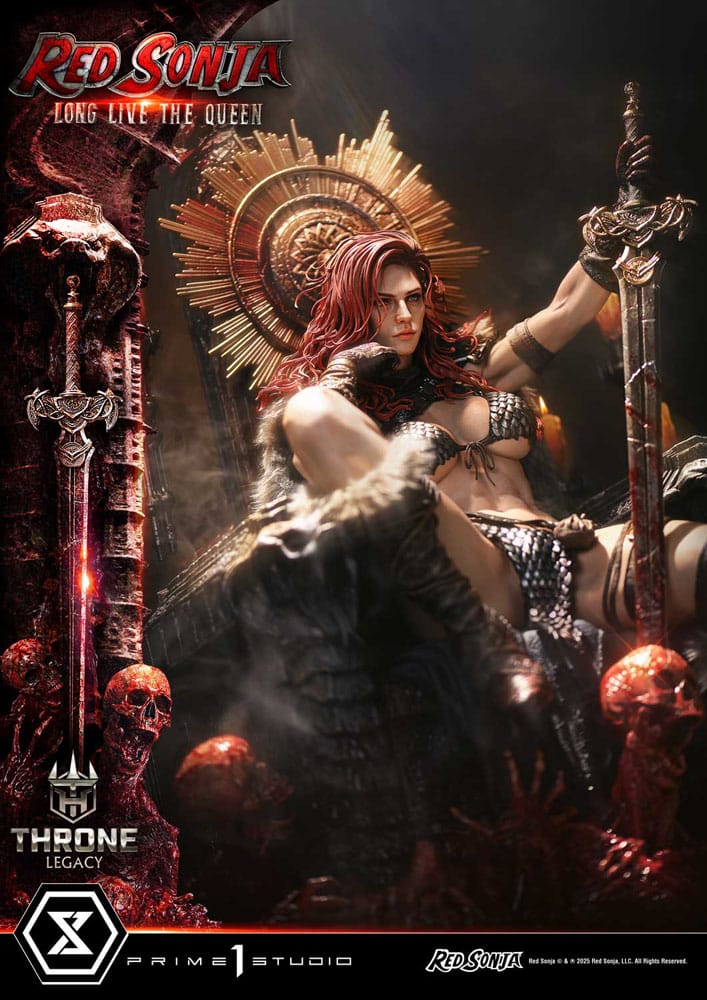 Red Sonja Throne Legacy Collection Statue Statue 1/3 Red Sonja: Long Live the Queen Bonus Version 77 cm - Image 18